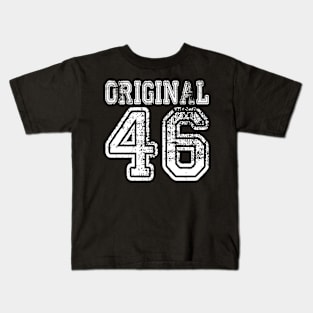 Original 46 1946 2046 T-shirt Birthday Gift Age Year Old Boy Girl Cute Funny Man Woman Jersey Style Kids T-Shirt